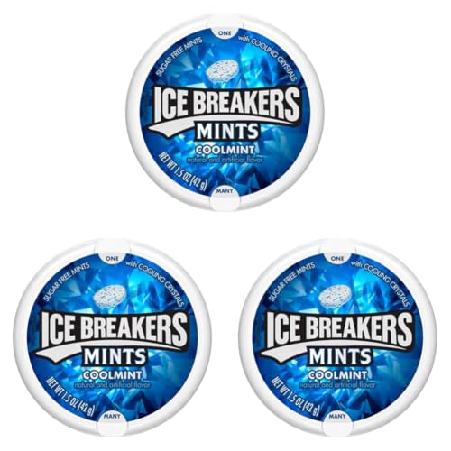 Image of Ice Breakers Coolmint Sugar Free Mints, 42 Grams (Pack of 3)