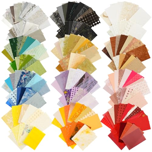 Fournitures de scrapbooking papier artisanal mixte et tissu en maille pour journal de 208 pièces