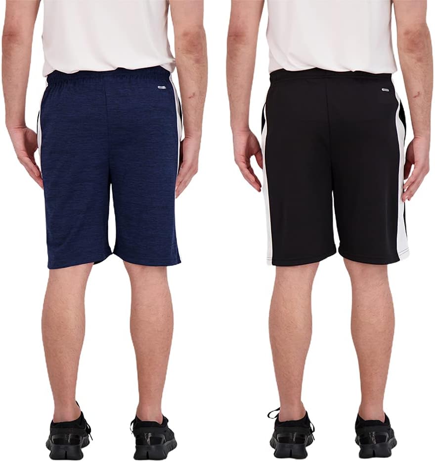 Unipro Mens Basketball Shorts with Pockets 2 Pack Quick Dry Athletic Mesh Short for Men Gym Workout and Training Clothing