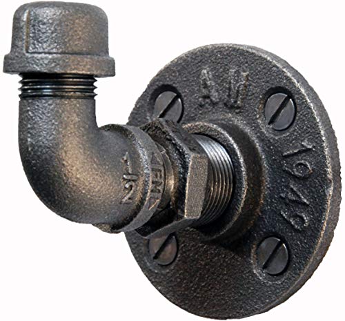 Retro Gancho de la ropa Ganchos de Pared para colgar Ropa Abrigo Sombrero Gorro Industrial Vintage Fe20six Cover