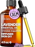 Gya Labs ätherisches Lavendelöl für Diffusor – 118ml – 100% reines natürliches Lavendelöl für Haut, Haare, Massage, Aromatherapie und Duft zur Kerzenherstellung