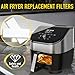 12PCS Air Fryer Filters, Suitable for the Instant Vortex Plus 6 Quart Air Fryer With a Filtration System, Effective at Removing Odors, Compatible With Instant Vortex Air Fryer Accessories