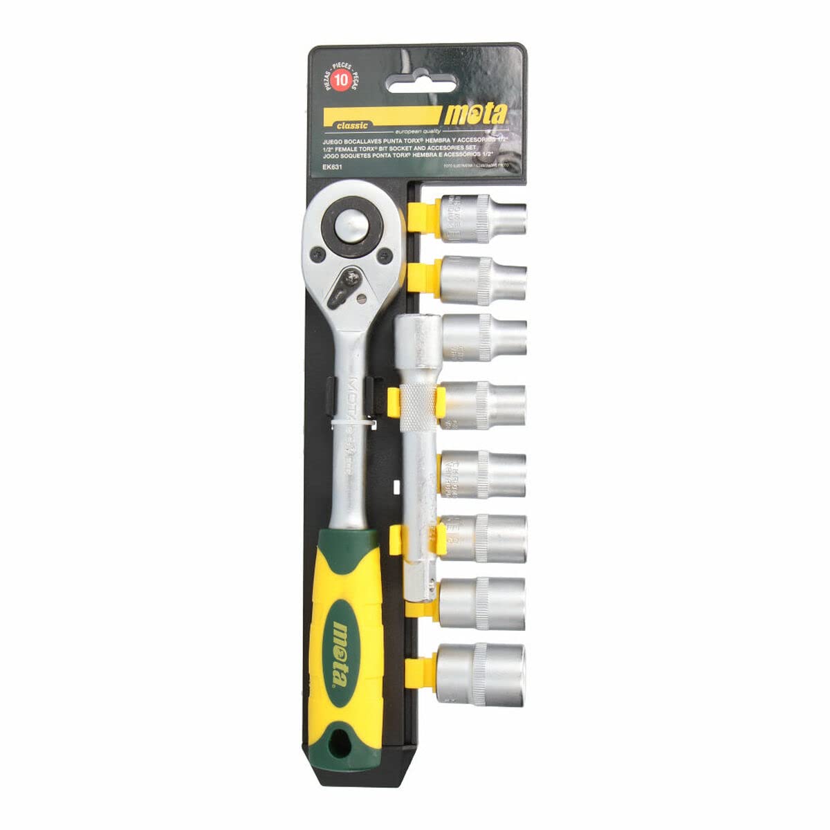 Jeu de douilles Embout Torx Embrra 1/​2 10 pièces EK631 Moto