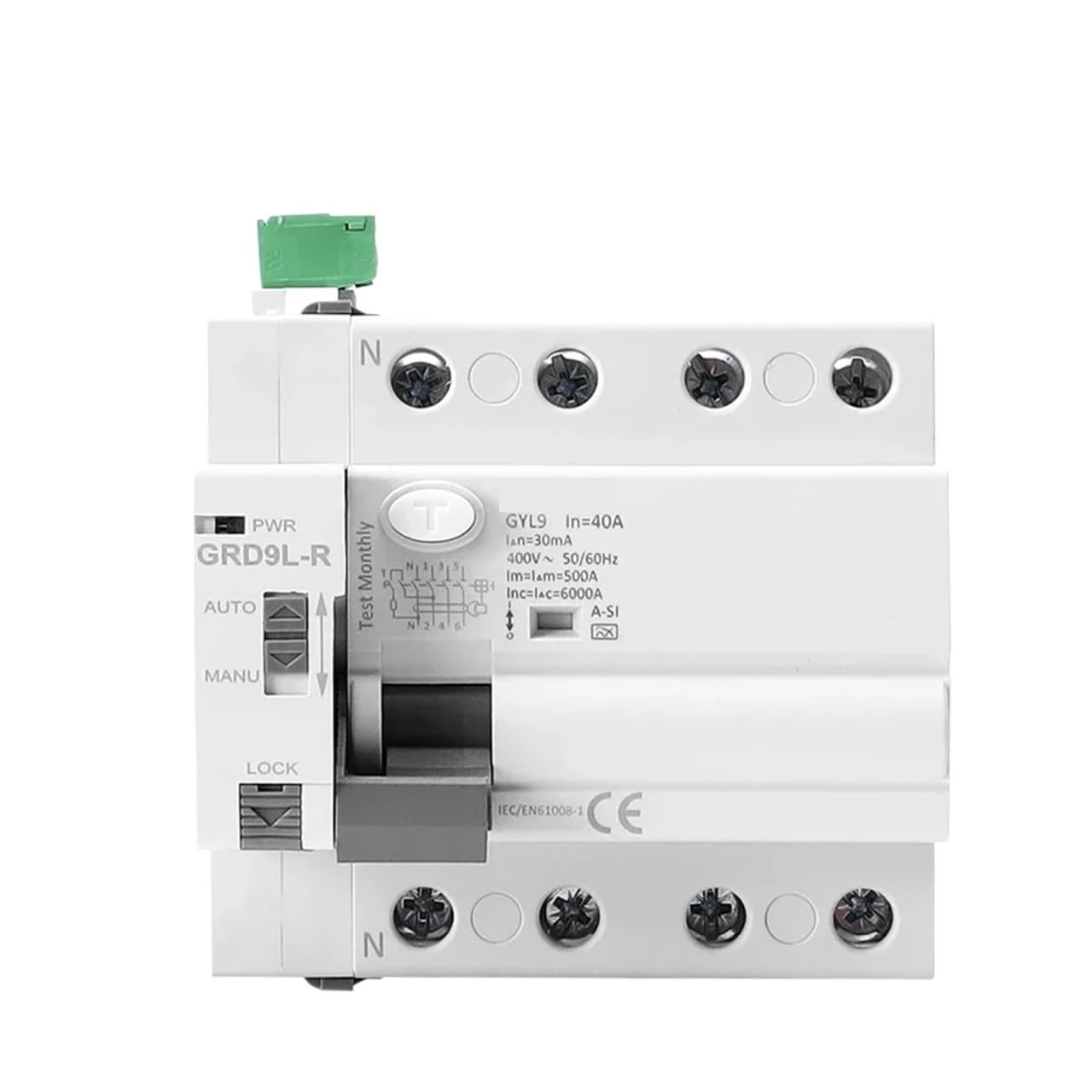 Interruptores diferenciales de reconexión RCCB Tipo A-SI, 2P, 4P, 40A, 63A, 30mA, superinmunizados y electromagnéticos.(A-SI 2P-63A-30mA)