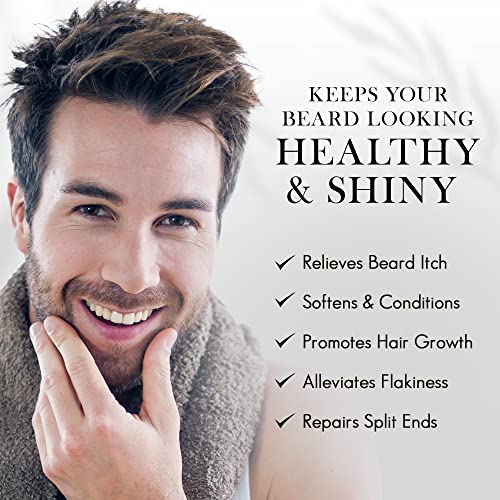 Vegan Mia - Usda Organic Spruce-Scented Beard Oil For Men, 3-In-1 Premium Grooming Oil With Argan Oil, Jojoba And More, For Beard Growth And Maintenance, Ode To The Beard Forest Sage Beard Oil, 1 Fl Oz #TOP4
