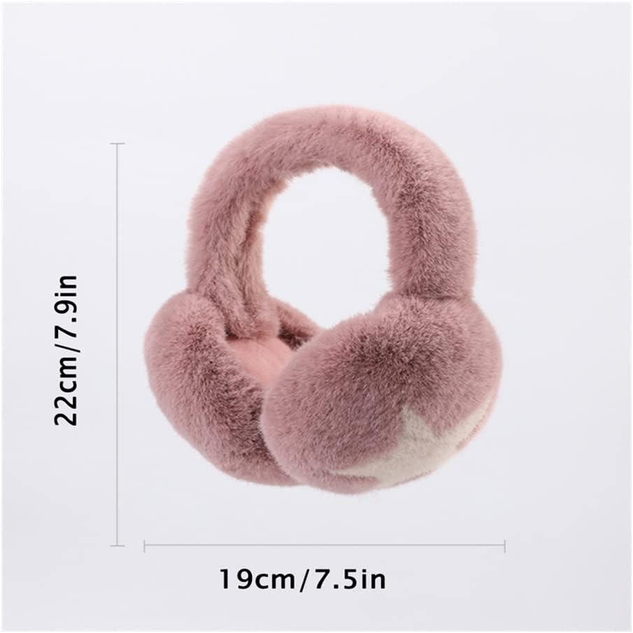 Ear Warmers Cute Earmuffs Foldable Ear Warmers Winter Warm Ear Warmers Soft Plush Star Decoration for Men and Women (Color : C)