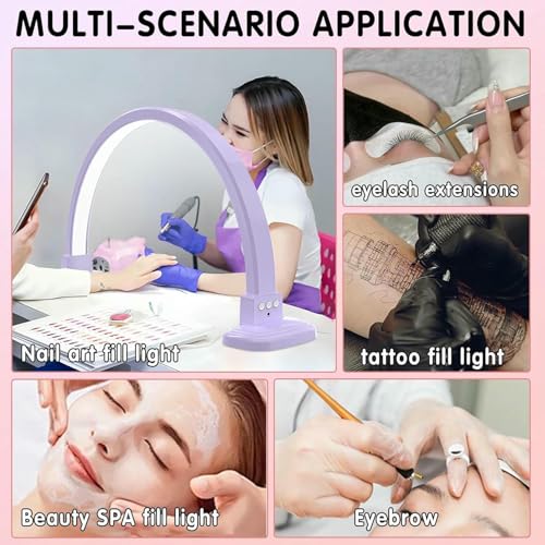 Lampe de bureau pour manucure et technicienne des cils à lumière LED - 8