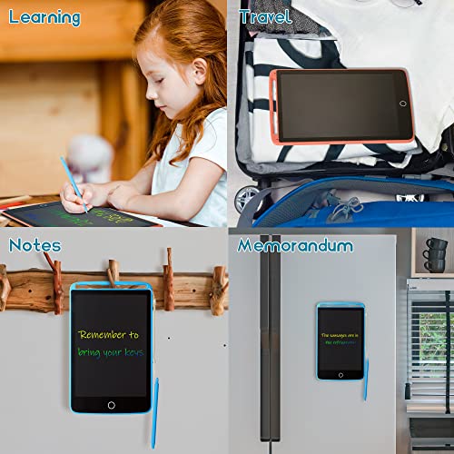 Lcd Writing Tablet For Kids, 2 Pack 10 Inch Colorful Screen Drawing Tablet With Stylus & Magnets, Erasable Doodle Board Including Copy Card, Learning Educational Toy Gift For 3+ Years Old Girls Boys #TOP5