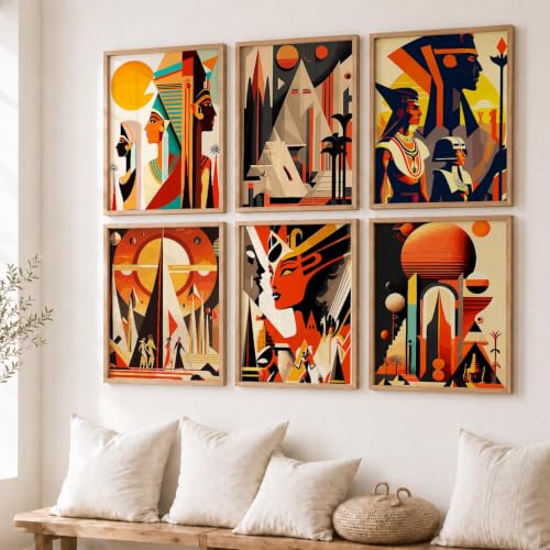 Image of kotart Premium Digital Paintings with Frame for Home Decoration - Painting for Living Room Bedroom Office Room Decor - Painting for Wall Decoration - Pack of 6 (Art 5, 19x25 inch)