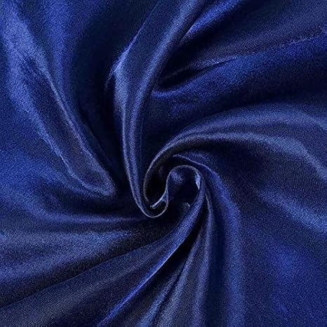 BalsaCircle 90x132 inch Navy Blue Satin Rectangle Tablecloth Table Cover Linens Wedding Table Cloth Party Reception Events Kitchen Dining