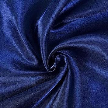 BalsaCircle 90x132 inch Navy Blue Satin Rectangle Tablecloth Table Cover Linens Wedding Table Cloth Party Reception Events Kitchen Dining