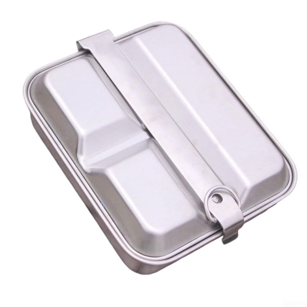 Lonchera portátil de Acero Inoxidable, lonchera for Acampar al Aire Libre con asa, for Ensalada, sándwich, for Adultos, niños, Camping, Viajes, Escuela, Trabajo