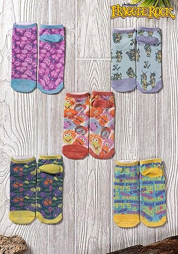 Adult Fraggle Rock 5 Pack Low Cut Socks2