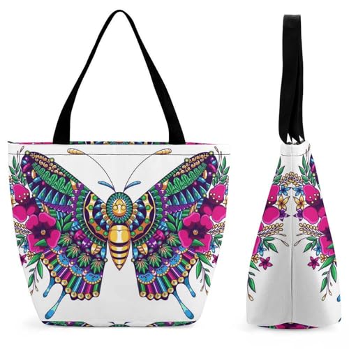 Sac shopping papillon grand volume fini le manque de place femme
