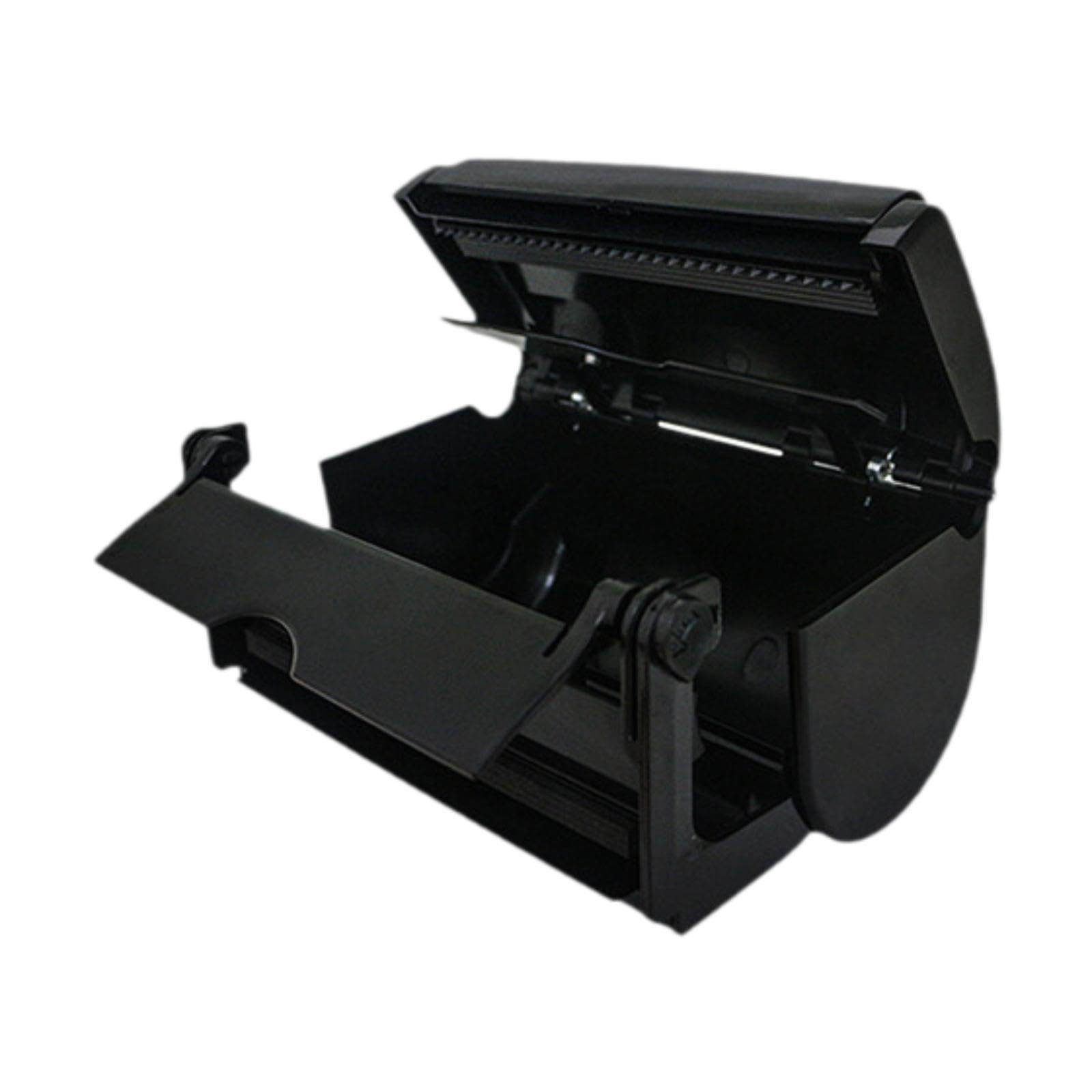 Taglierina per distributore di lamina per capelli multifunzionale per un foglio di alluminio gloss ad alta gloss 17x10x10cm, Nero
