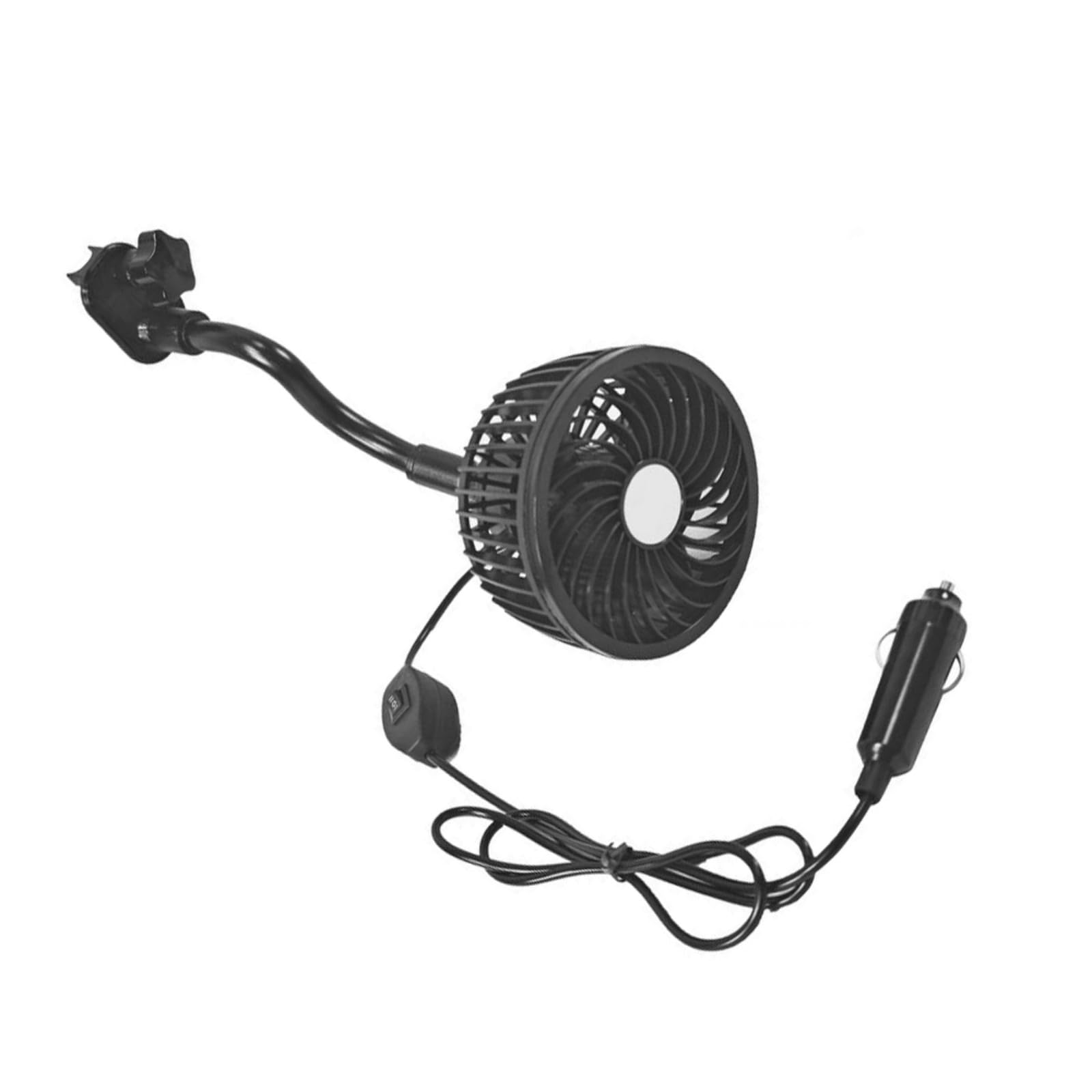CUNZJIA Car Headrest Clip Fan with Strong Wind Power 2 Speed Adjustable Ventilation Car Fan Circulator for Fast Cooling
