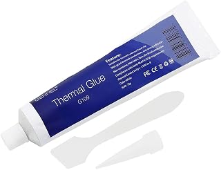 G109 75Grams Thermal Glue, Thermal Conductive Plaster, Silicone Viscous Adhesive Compound for LED GPU Chipset Printer MOSFET Heatsink Cooling Sealing