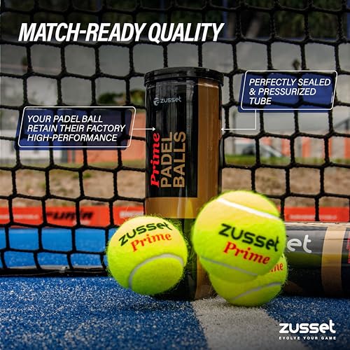 Image of Padel Balls PRIME 2025 (1, 3, 6 & 40 Pack) | High Pressure & Speed Response for Explosive Shot | Reinforced Felt Extended Durability & Accuracy | Tournament-Ready Padel Ball for Pro Competition