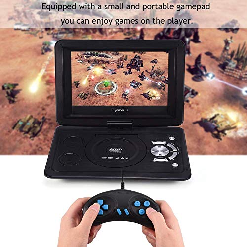 13.9Inch Hd Portable Dvd Player, Mp3/Cd/Tv Player With Swivel Screen Built-In Rechargeable Battery Supported Secure Digital Memory Card And Usb Direct Play (Us Plug 110-240V) #TOP3