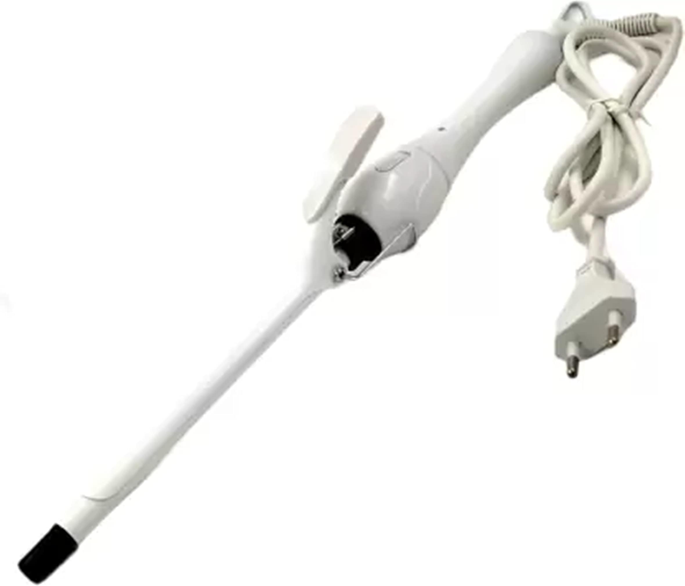 Hair Curler Machine | Professional Hair Curler Iron Rod Styler for Women with Machine Stick | Hair Brush Styler for Waves, Curls & Volume | White