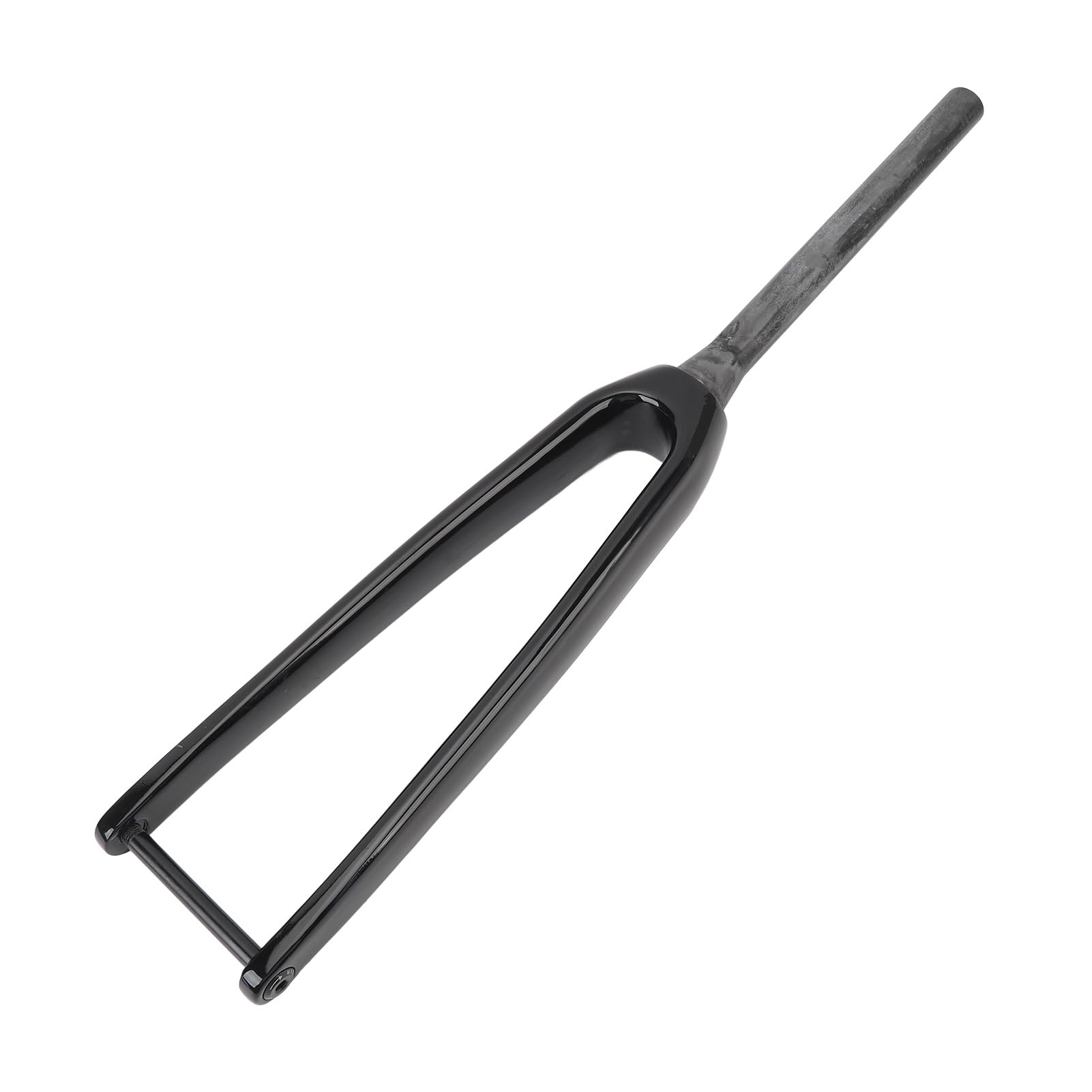 3K T800 Carbonfaser-Fahrradgabel, 100x12 mm Steckachse, 1-1/8 Zoll Durchmesser, 45 mm Offset, Flache Scheibenbremse (helles Licht)