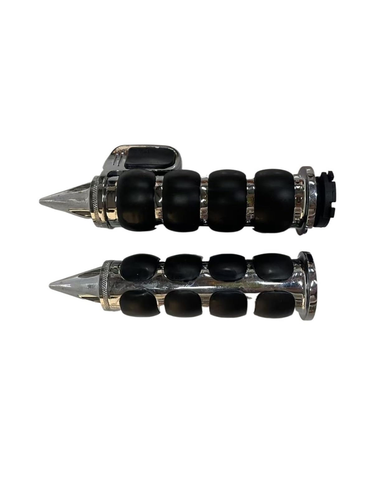 Manopole Per Freni In Gomma Manopole per manubrio antiscivolo in gomma da 1" e 25 mm, adatte per Harley, adatte per Honda, adatte per Kawasaki, adatte per Suzuki, Cross Grip