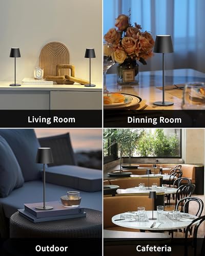 Pusu Cordless Rechargeable Table Lamp Set Of 2, 5000Mah Battery Powered Led Desk Lamp thumb #5