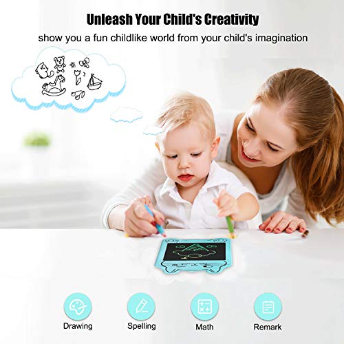 Jzaq Writing Tablet, 2 Pack Lcd Writing Tablet For Kids 6 Inch Colorful Doodle Board Electronic Drawing Tablet Educational Toys Birthday Gifts For Boys Girls (Blue) #TOP2