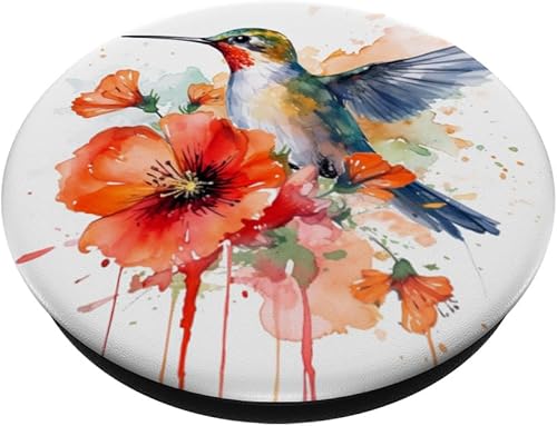 Miniatura 2 de PopSockets PopGrip intercambiables con diseño de flor de amapola