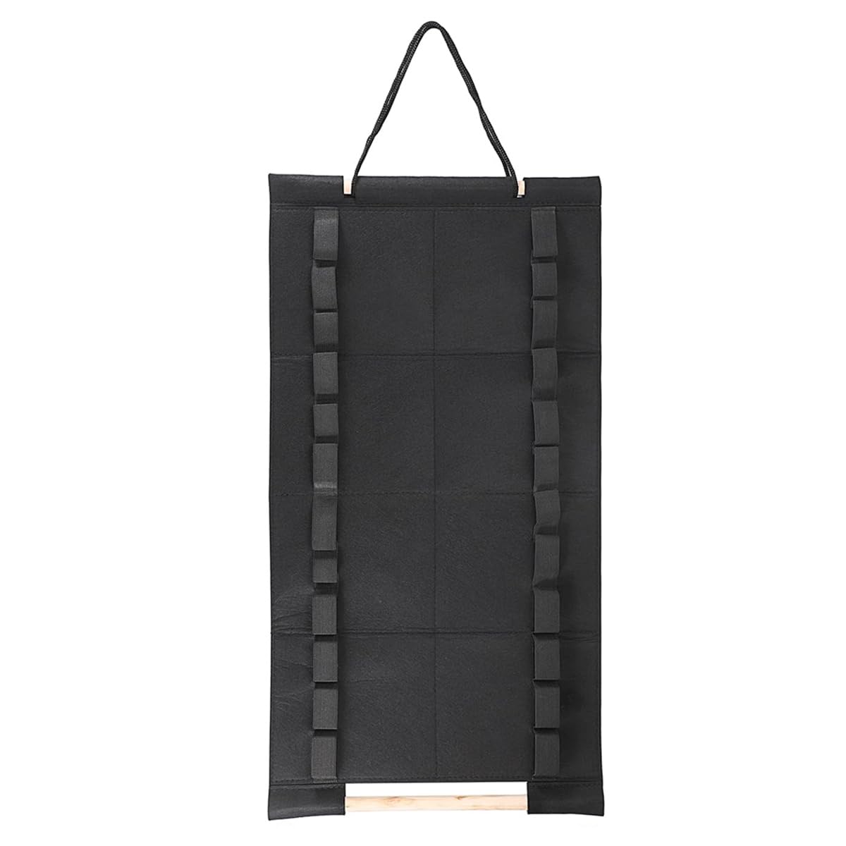 Teron Taekwondo Belt Display Rack, Wall Mounted Martial Arts Belt Holder with Hanger, Black