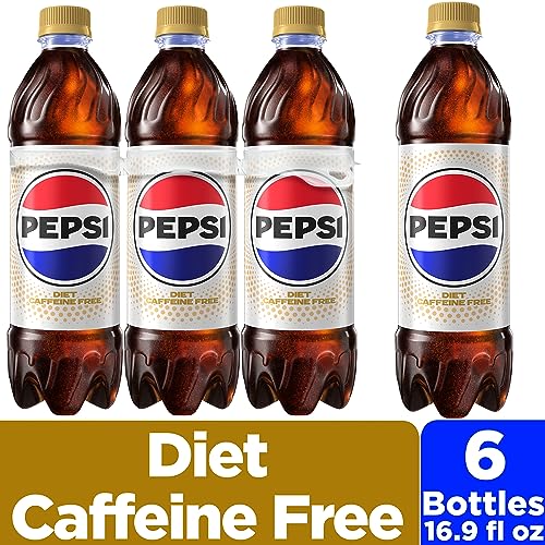 Image of Diet Pepsi, Caffeine Free, 16.9 ounce Bottles, 6 Count