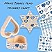 Joyful Artistry 225PCS Israel Stickers - Israel Flag Sticker Set & Israeli Stickers for Kids, Crafts & Schools (225)