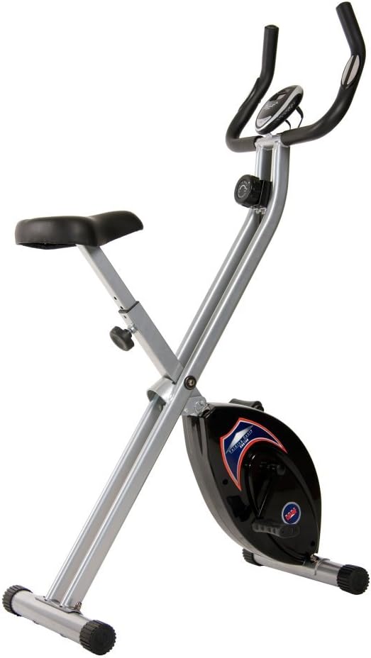 Body Champ Deluxe Folding Bike, Silver/Black