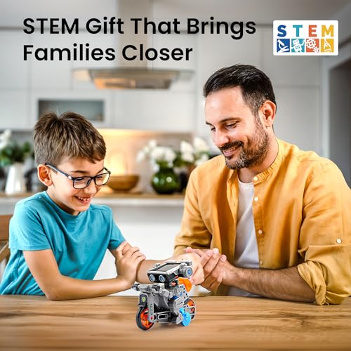 sillbird solar robot building kit stem gift for boys aged 8-13 15-in-1 diy science educational robotic toy for kids teens birthday powered by the sun or battery with 212 pieces