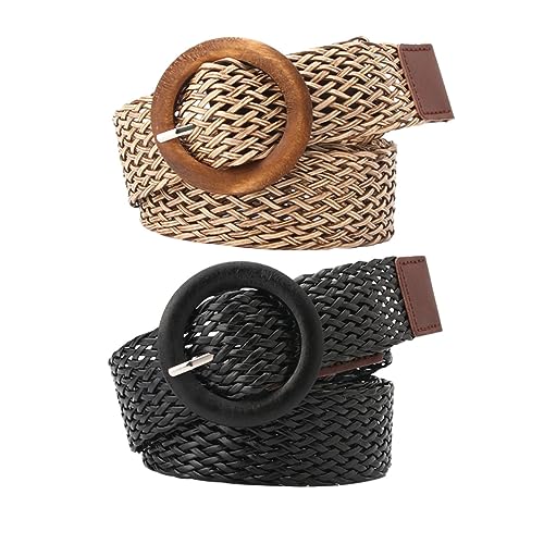 2pcs Waistband Waist Belt for Shorts Decorative Belt Women’s Belt Practical Belt Multi-functional Belt
