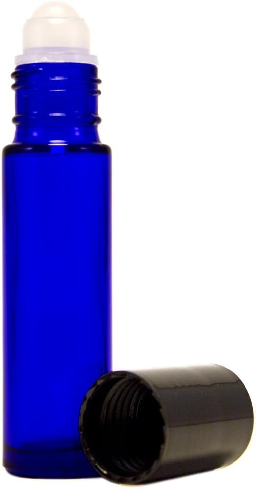 Cobalt Blue Bottle Roll On Black Cap 10 Ml, 1 EA