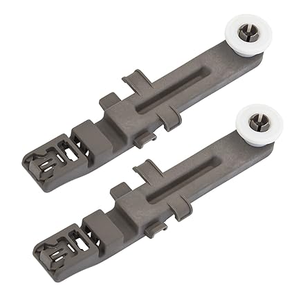Dishwasher Dishrack Adjuster and Wheel Assembly W10571738 compatible with Whirlpool WPW10571738 (2 PACK)