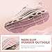 ALLSWIFIT Women's Slip On Walking Shoes Cushioning Hands Free Non Slip Breathable Comfort Workout Running Jogging Gym Athletic Tennis MoveSlide Fashion Sneakers,Size 9.5,Light Pink,AWUMRS2506