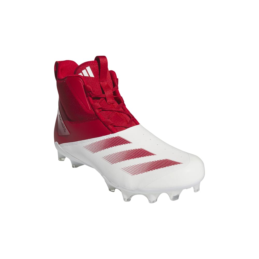 adidas Mens Adizero Chaos Football Sneakers Shoes - Red, White - Size 12.5 M
