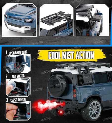 Image of Zest 4 Toyz Remote Control Car Toy with Mist Spray Action High Speed RC Car Type- C Rechargeable RC Vehicle for Boys and Girls Age 3+ (Blue)