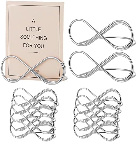 Tischkartenhalter Set 16-tlg - Silber Metall Ständer Hochzeit