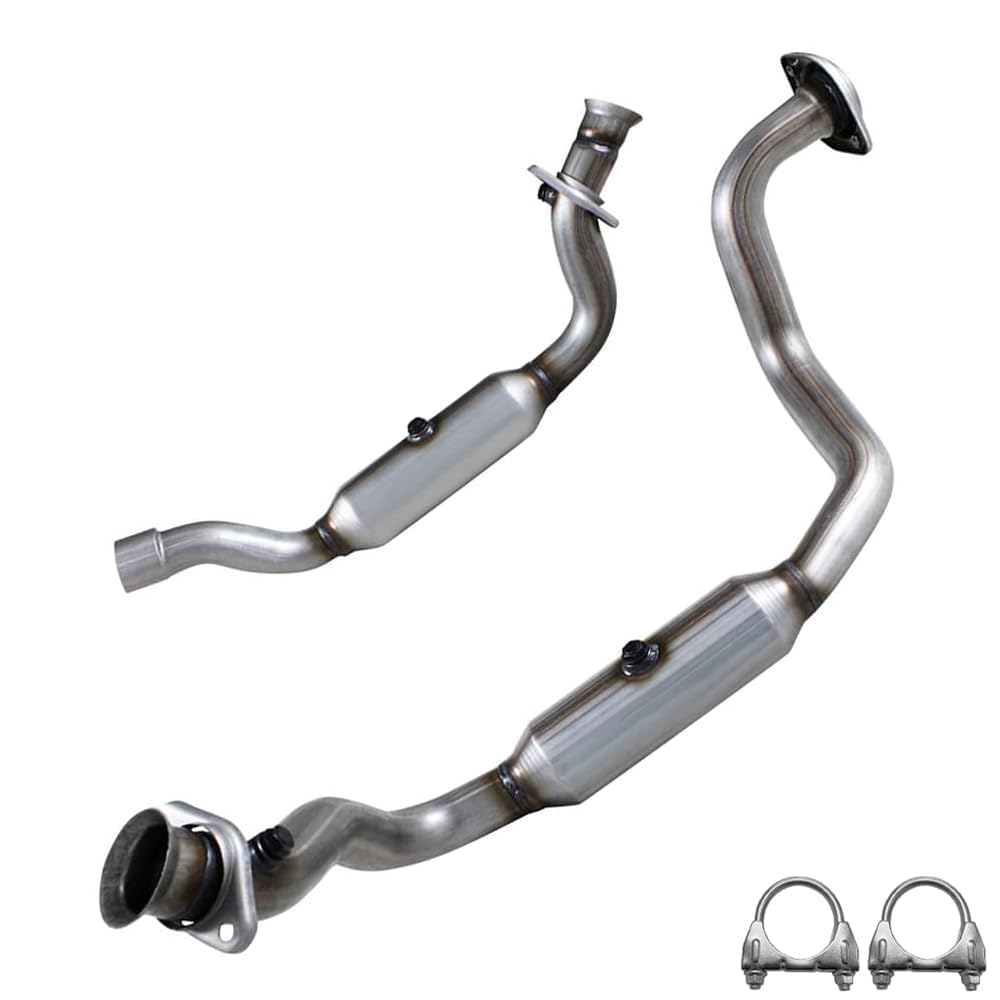 Northeastern Exhaust Stainless Steel EPA Approved Catalytic Converter Compatible for 2011-2022 Ford F-250 F-350 Super Duty 6.2L, Includes Clamps
