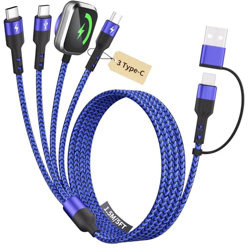 Cruise Travel Essentials 3 Type-C Ports 4 in 2 Multi Charging Cable - image 1