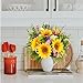 HUAESIN Sunflowers Artificial Flowers Bouquets Spring Flowers Artificia Fake Wildflowers Silk Cemetery Flowers Arrangements for Home Kitchen Office Table Centerpieces Wedding Party Grave Decor