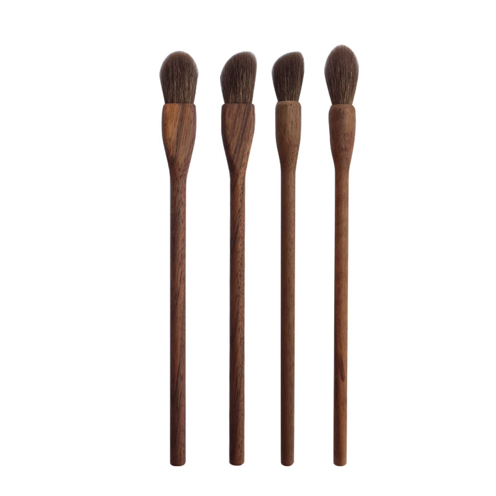 Makeup Pinsel Schminkpinsel Kosmetikpinsel Make Up Pinsel Walnusswolle Echthaar Antiker Palast Lidschattenpinsel Mischpinsel Nase Schattenpinsel Make-Up-Pinsel