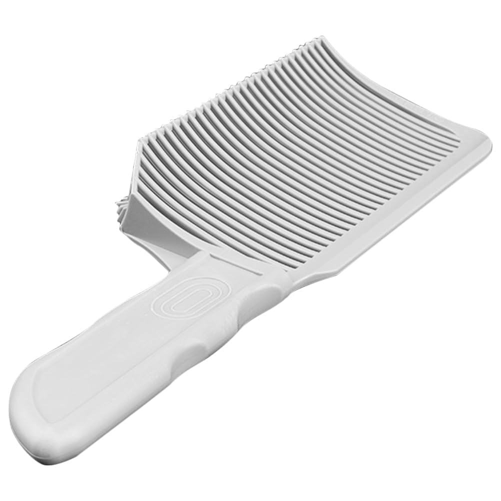 Beavorty Barber Comb for Fading and Blending Tapered Haircutting Comb for Men Curved Styling Tool for Salon and Home Use 7.8 Inch Flat Top Hair Cutter