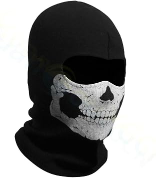 Ghosts Skull Full Face Mask for Halloween Cosplay Party Motorcycle Bike Cycling Outdoor