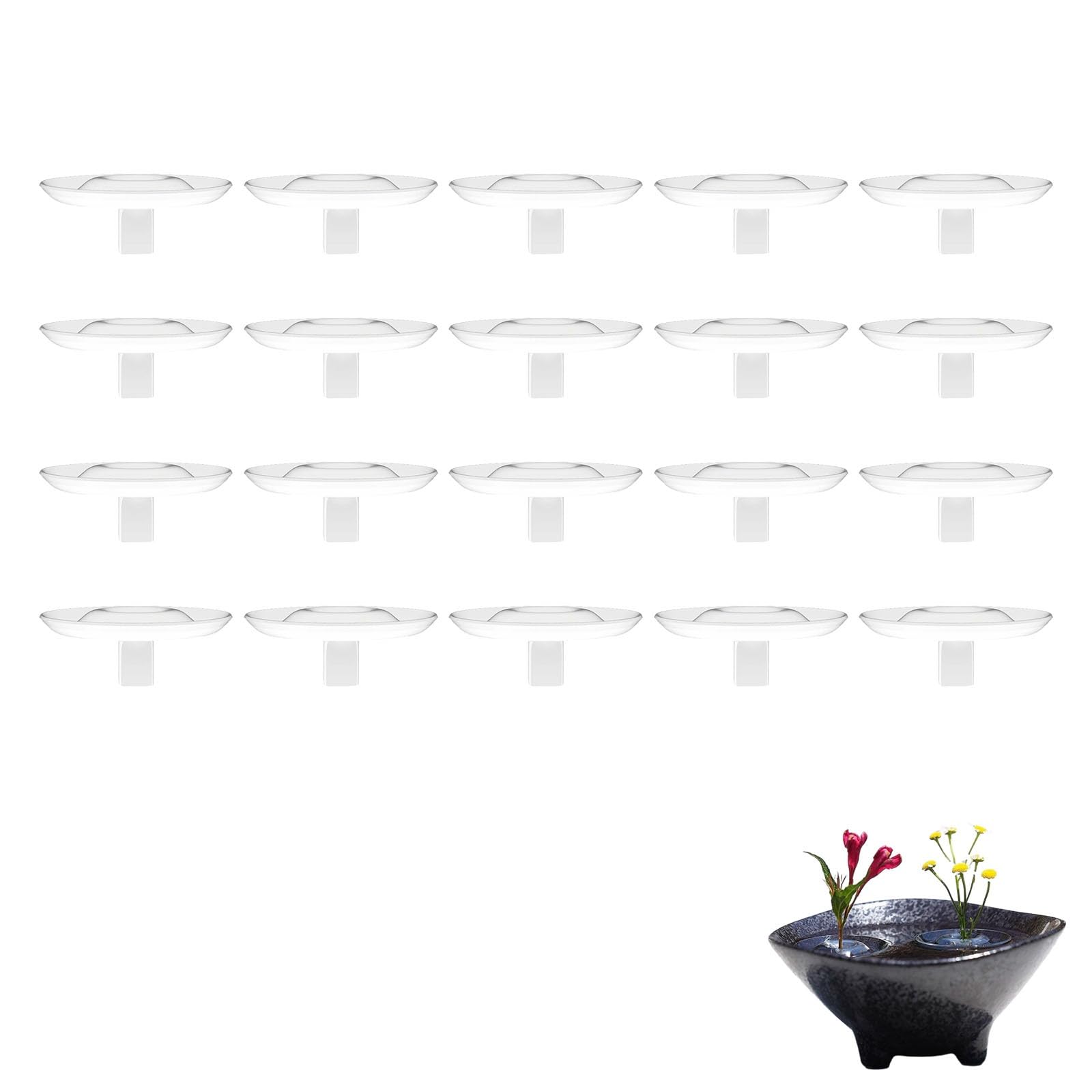 Hydroponic Floating Flower Holder, 2025 Creative Floating Floral Arrangement Holder,Round Flower Frog Insert,Modern Floating Vase Pedestal Stand,Floating Floral Arrangement Supplies For Vases Bouquets