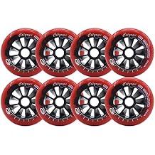 Inline Skate Replacement Wheels Outdoor & Indoor Inline Skate Wheels 90mm100mm110mm 85a Black Blue Red Roller Skate Wheel Replacement 6/8-Pack