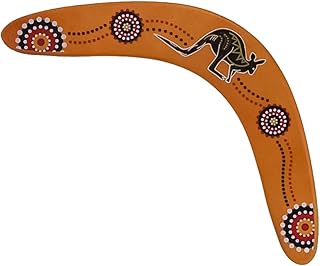 SEWACC Wooden Boomerang 1PC Handmade Boomerang V- Shaped Returning Boomerang for Unisex- Light Brown